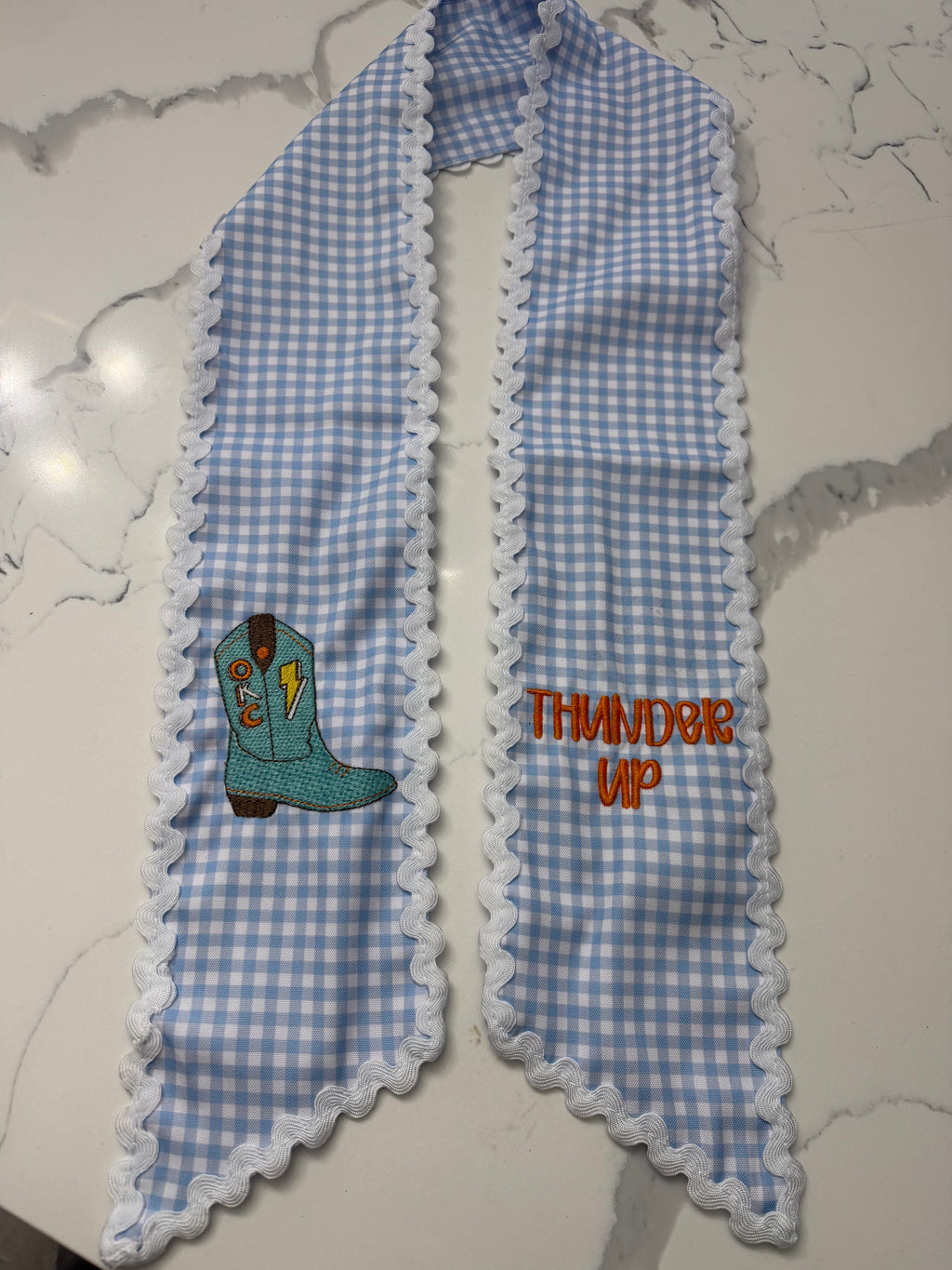 Scalloped Thunder Boot Sash